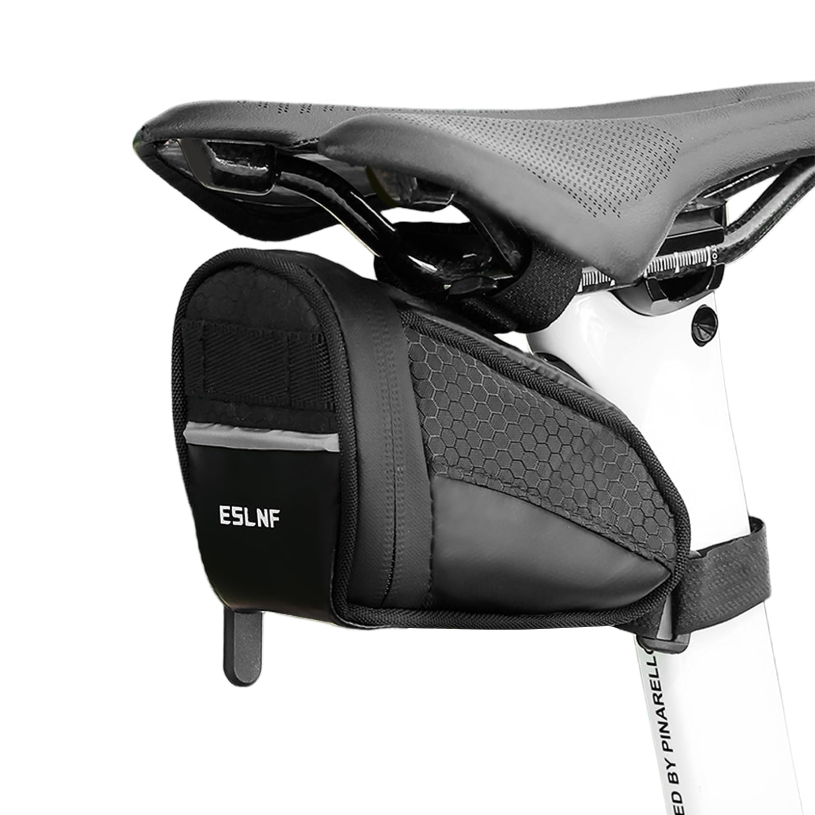 Fyfjur Mini Satteltaschen für Fahrrad, Kompakte Tragbare Fahrradtasche Sattel wasserdicht, Reflektierende Satteltasche Rennrad für Rennräder Mountainbikes Citybikes (14,5x9x5cm) Sport & Freizeit