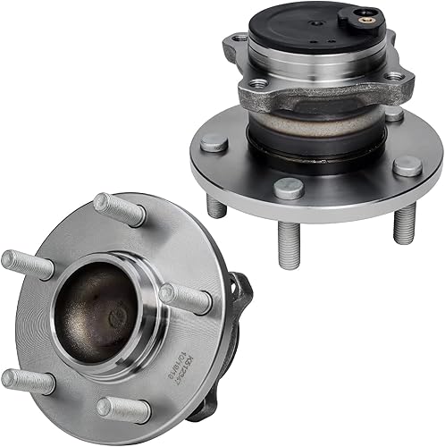 Miniatura 3 de Detroit Axle - Kit de 4 cubos de rodamiento de rueda trasera para Mazda 2004-2013 3, 2009-2013 3 Sport, 2006-2015 5, 2 rodamientos de ruedas y bujes