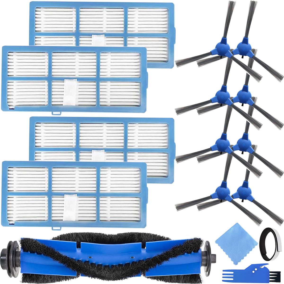 EATBALEReplacement for Goovi 1600PA D380 D382, for Coredy R3500 R3500S R550(R500+) R650 R600 R700 R750, for iMartine C800 D900 D900C, for DeenKee DK600, Bagotte BG600 Robot Vacuum Cleaner Main Brush