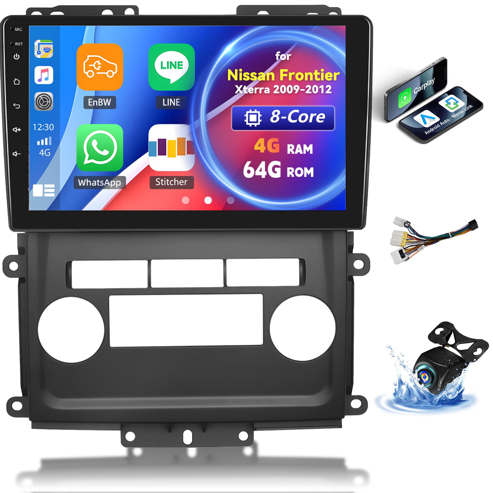 Amazon.com: [4G+64G] Car Radio for Nissan Frontier 2009-2012 with