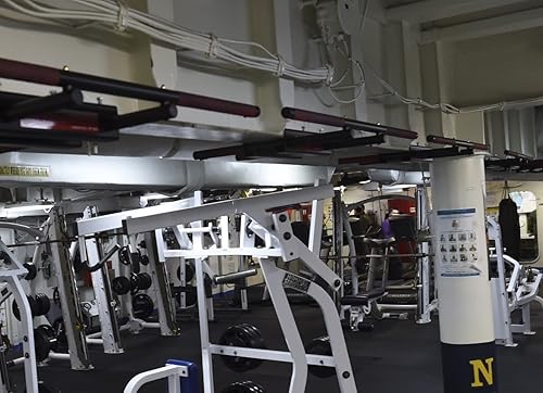 Miniatura 2 de Firstlaw Fitness - Límite de peso de 600 libras - Barra de dominadas I-Beam - Barra larga con extremos doblados - Empuñaduras de goma duraderas -