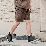 Homtechly Rain Boots for Men Waterproof Deck Boots Anti-Slip Rubber Boots Ankle Boots Mid Calf Durable Outdoor Work Shoes Garden Boots Slip On Mud Boots for Fishing,Boating and Camping Sailing