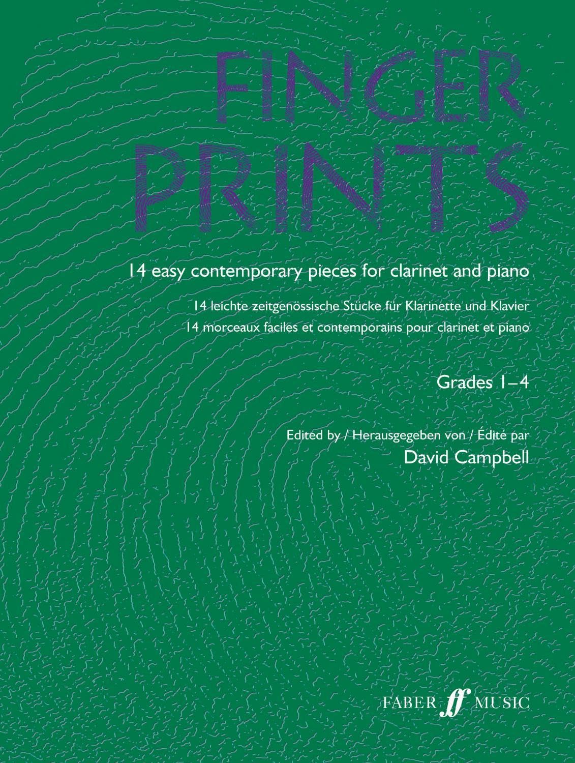 Fingerprints for Clarinet and Piano les partitions progressives pour éviter l'abandon grades 1-4
