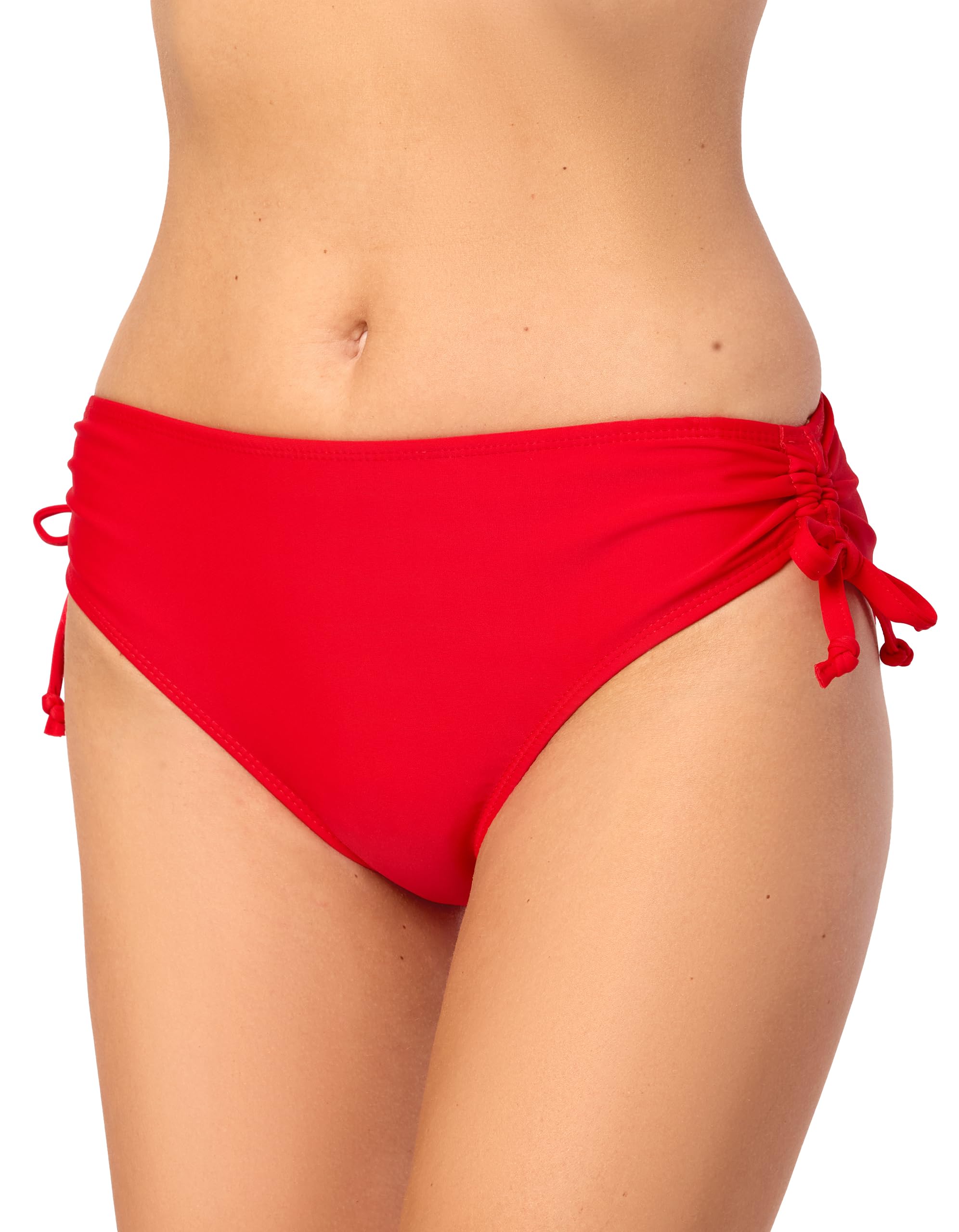 Bellivalini Damen Bikini Slip mit Raffung Badeshorts Badehose Bikinihose Bikini Unterteil VR-Brief-2