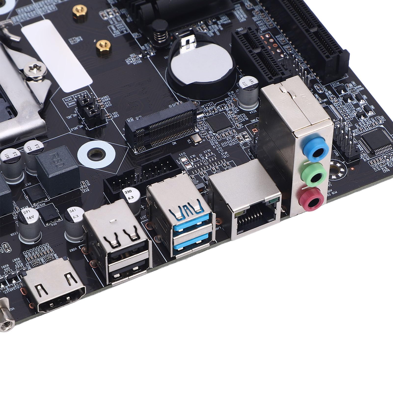 XUMIUZIY Scheda Madre da Gioco H81, Socket LGA 1150 con Interfaccia M.2 NVMe NGFF per Processori CPU Core I3 I5 I7 E3 V3 Celeron Serie G da 22 NM di Quarta Generazione