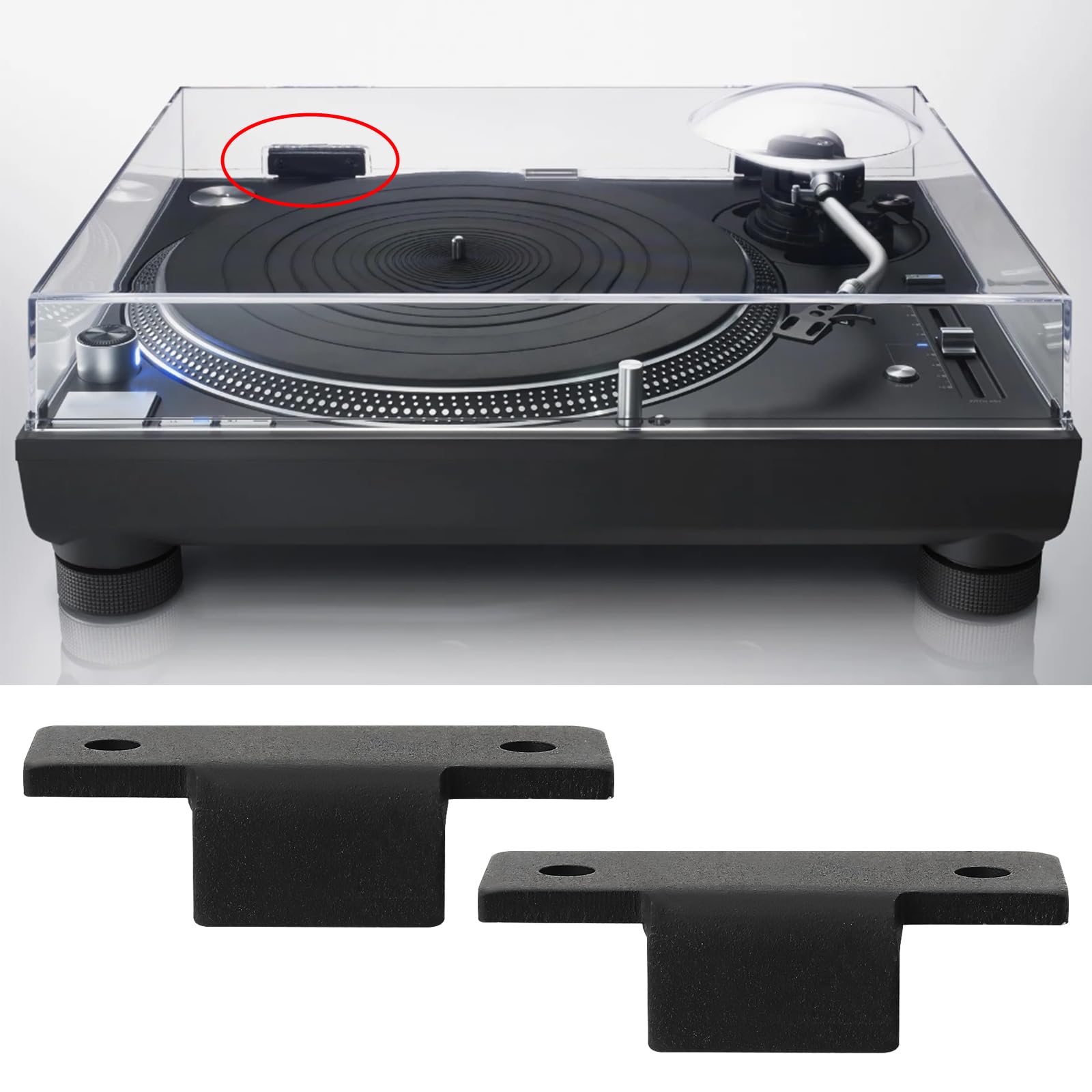EMSea Kit Di Riparazione Della Cerniera Della Copertura Antipolvere Compatibile Con Technics Giradischi SL-D2 3200 B2 D3 Q3 E Altri Modelli Parti Di Ricambio Di Facile Installazione