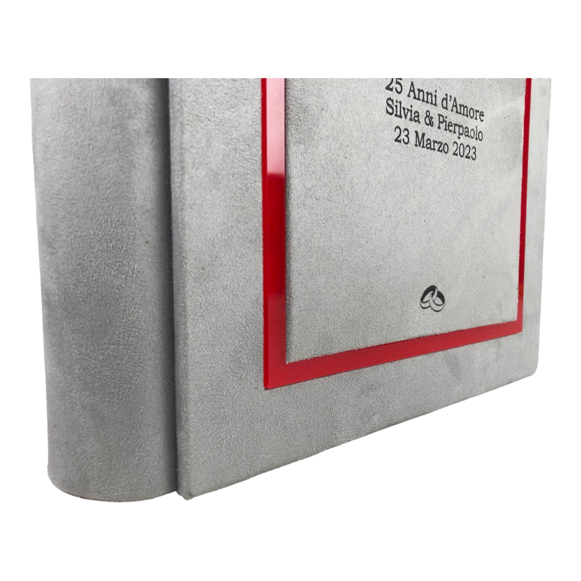 Album Fotografico Artigianale In Alcantara - Personalizzabile Con Incisione | Made In Italy | Elegante - Foto 8