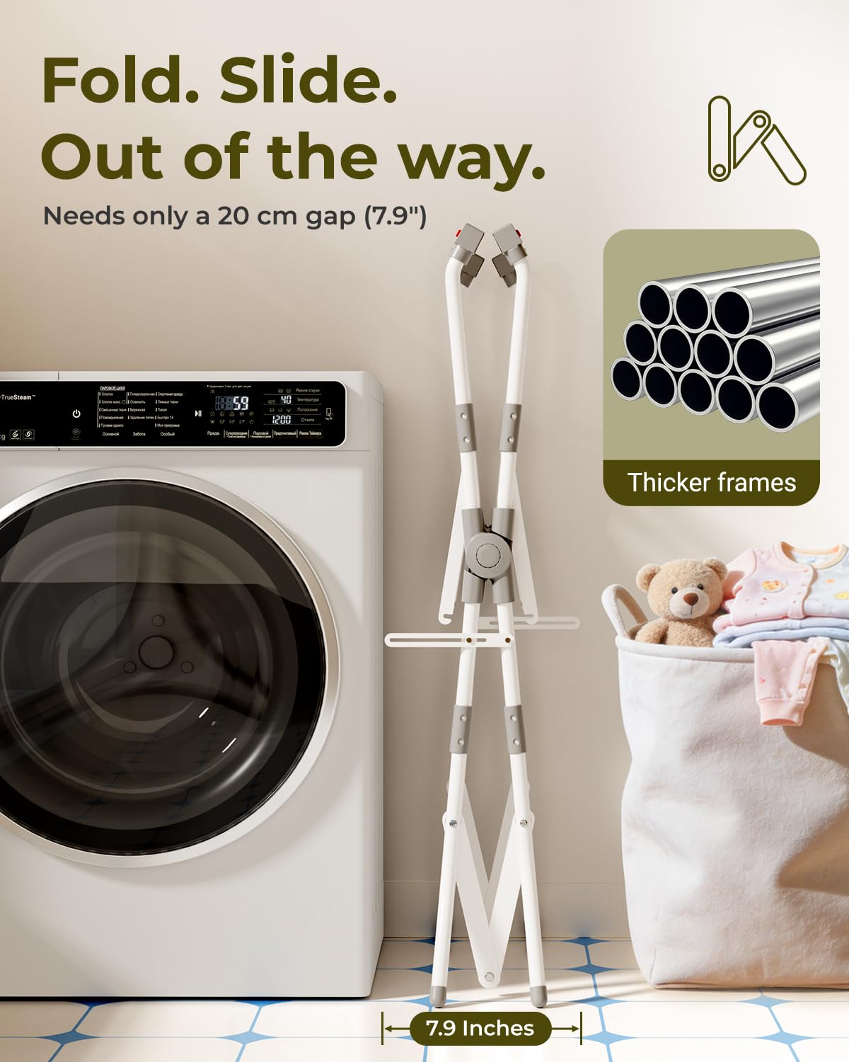 COOSEYA Bañera plegable 3 en 1 con soporte, bañera para bebés desde recién nacidos hasta niños pequeños con cojín de apoyo suave, diseño plegable para viajes y exteriores, 0-18 meses