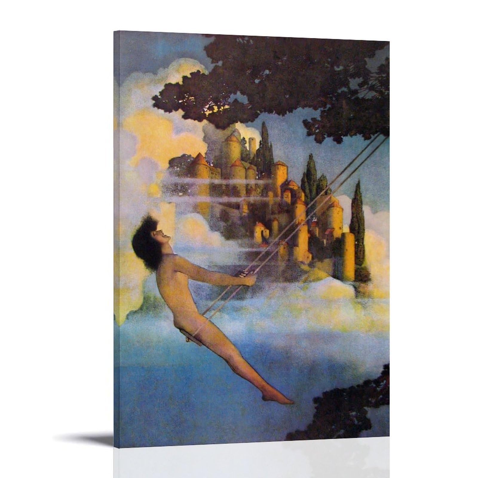 Affiche illustrative L'oiseau de Maxfield Parrish sur toile - 8