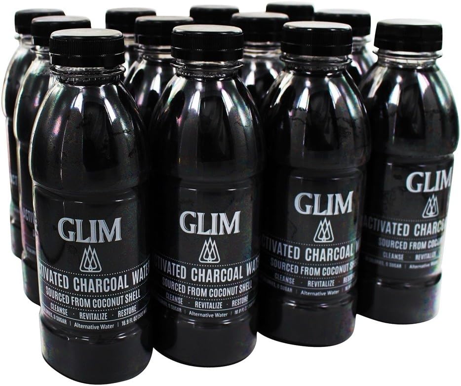 Glim Activated Charcoal Water 12 pack