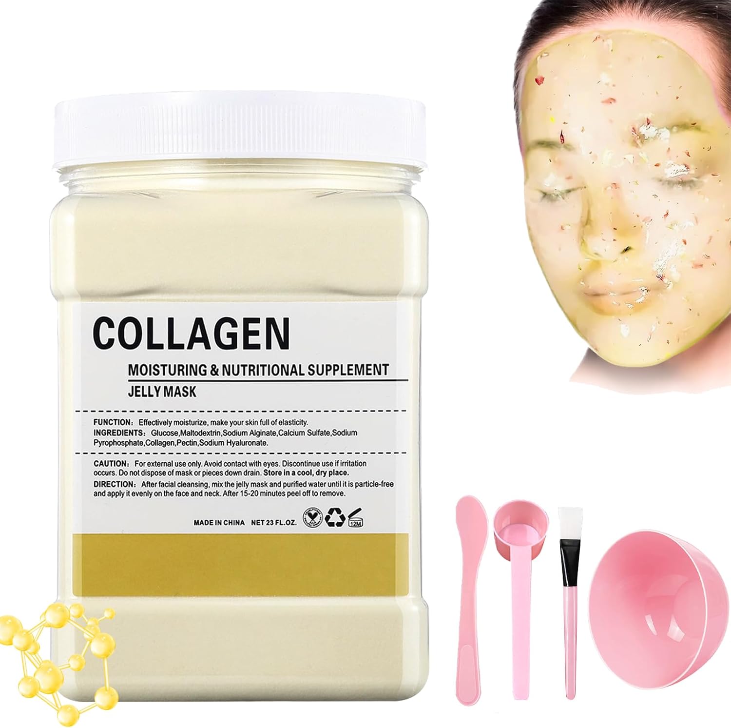 Peel-Off Gezichtsmasker, hydrogel-gezichtsmaskers in jelly vochtinbrengende crèmes, gelei-gezichtsmaskerpoeder, poeder-gezichtsmasker, voor spa-schoonheidsspecialiste, huidverzorging,