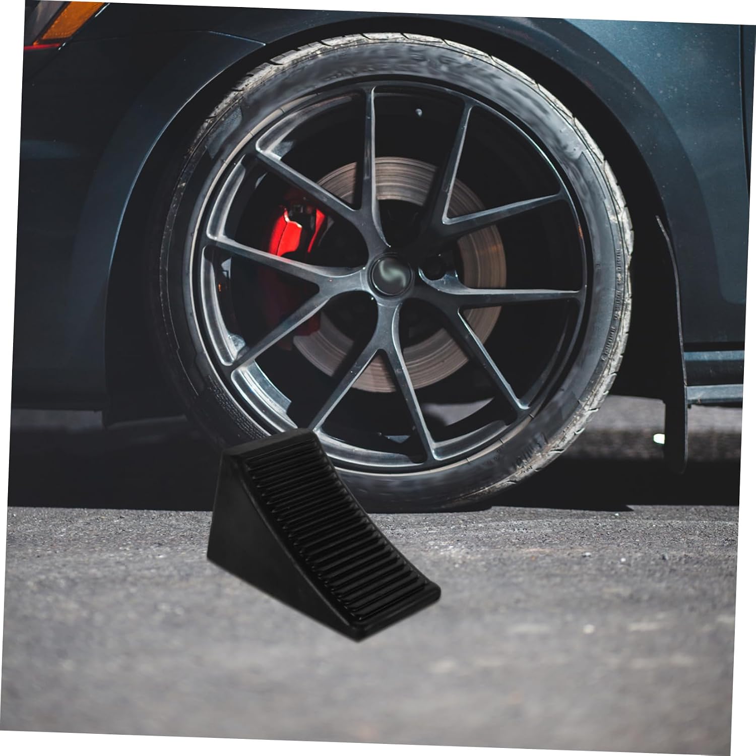 Rubber Wheel Chock Vehicle Support Pad Portable Anti Slip