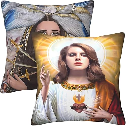 Fasedate Funda de almohada de lana del rey de 18 x 18 pulgadas, funda de almohada de lona con personalidad, tipo grueso, 2 piezas, funda de almohada