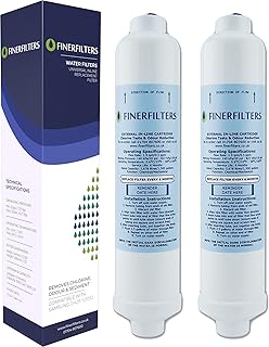 Finerfilters FF-6010PF Replacement Fridge Water Filters Compatible with Samsung, LG, Kenwood, Daewoo, Beko, Bosch & More (2 Pack) Enjoy Great Tasting Water Today with these Filters
