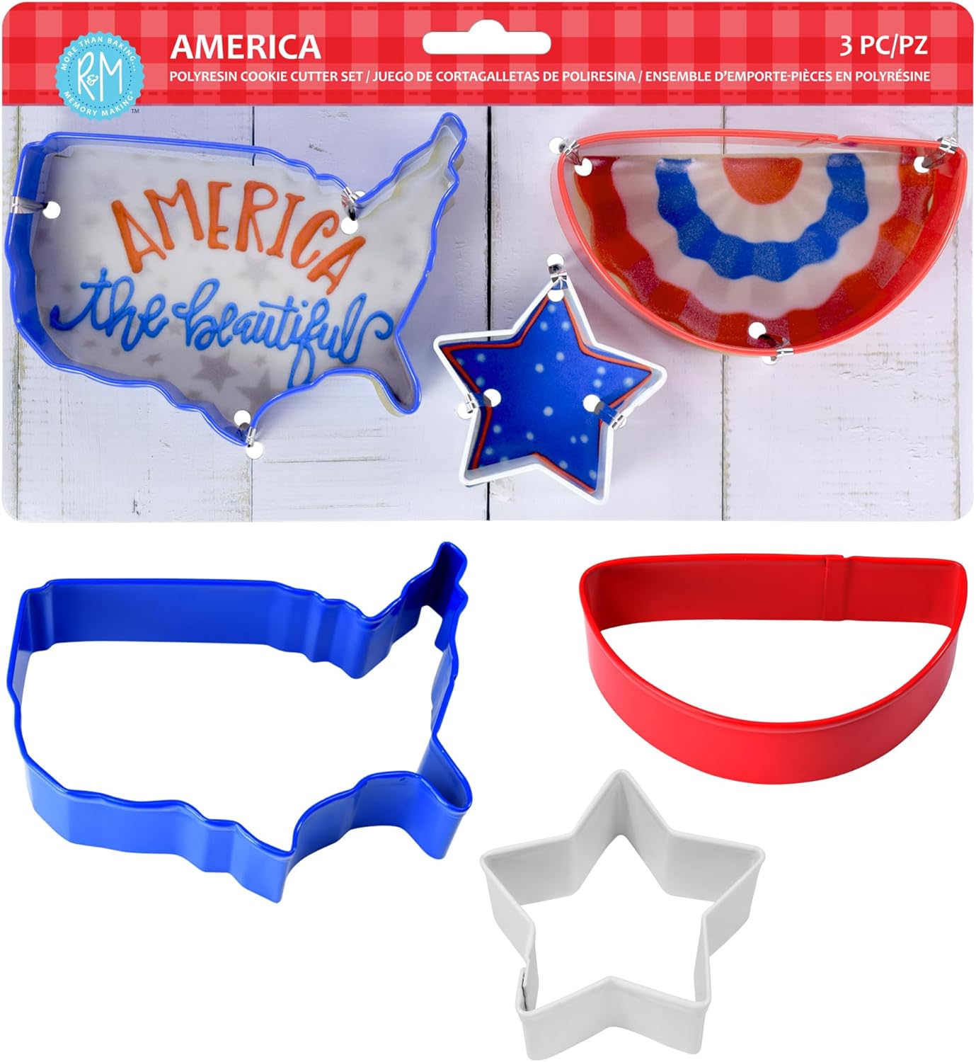 R &amp; M International America クッキーカッター ワンサイズ マルチカラー