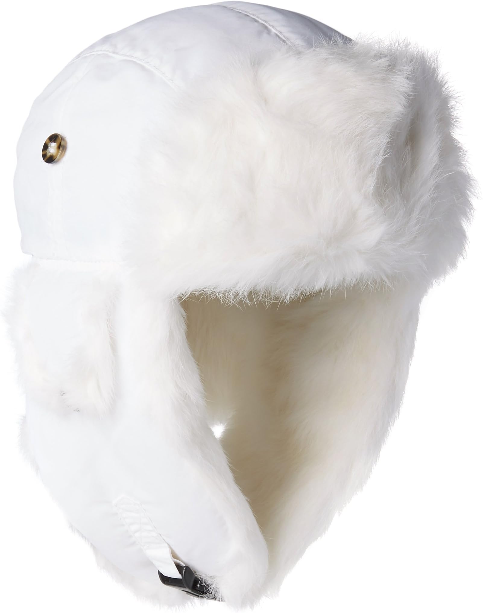 Mad Bomber Original White Pilot Aviator Hat Real Rabbit Fur Trapper Hunting Cap, XX-Large