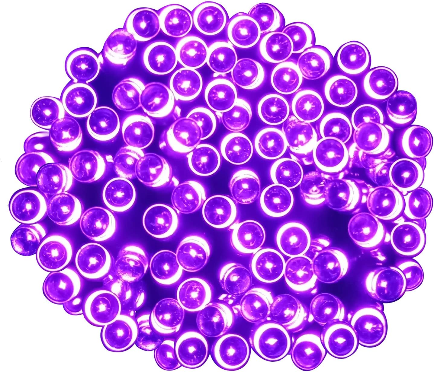 Super Bright Plug in Fairy Lights with Memory Function, 23m 200 LED Indoor Decorative String Lights for Tree Gazebo Patio Yard Fence Ornament (Purple)
