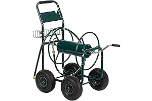 Outvita Heavy Duty Hose Reel Cart: Water Your Lawn and Garden Effortlessly
