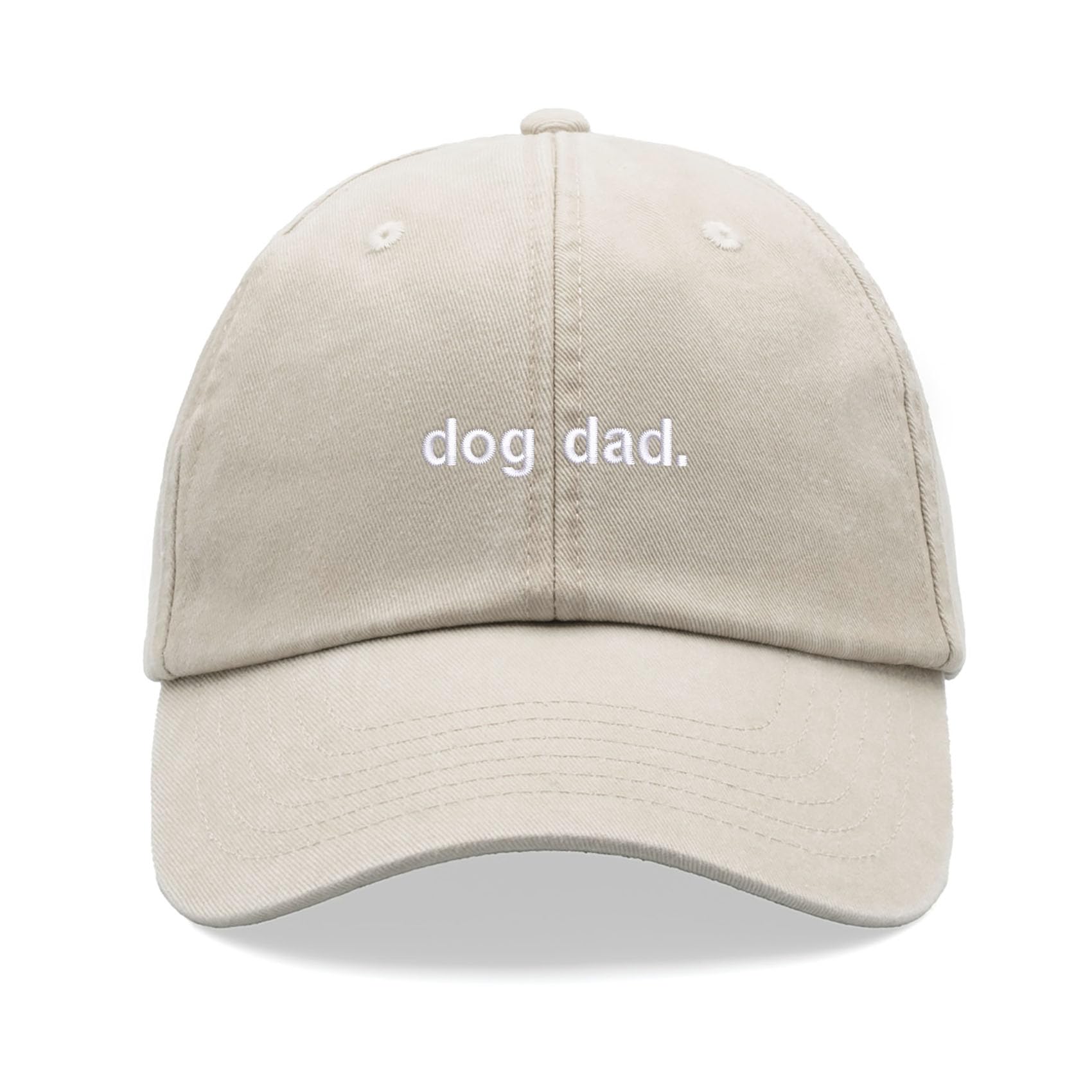 Dog dad. Baseball Cap Vintage Washed Unisex Dad Hat Adjustable Dog Stone