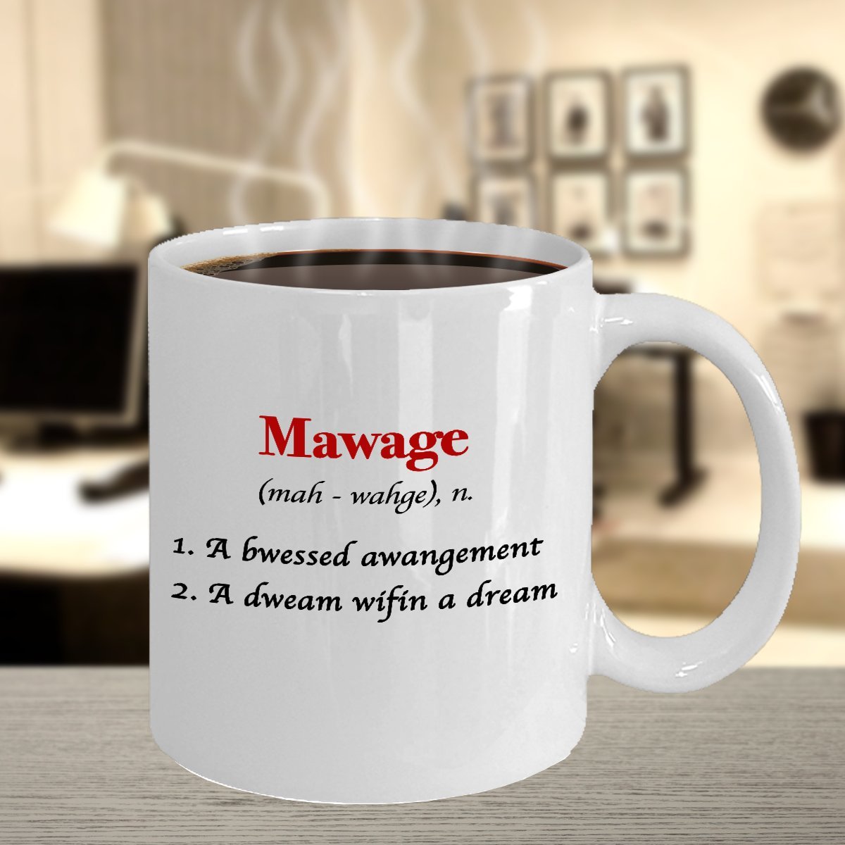 Amazon.com: EpicMugs Mawage Mug - 11 Oz Ceramic Coffee Mug Tea Cup - Best  Funny And Inspirational - Mawage Definition : Home & Kitchen