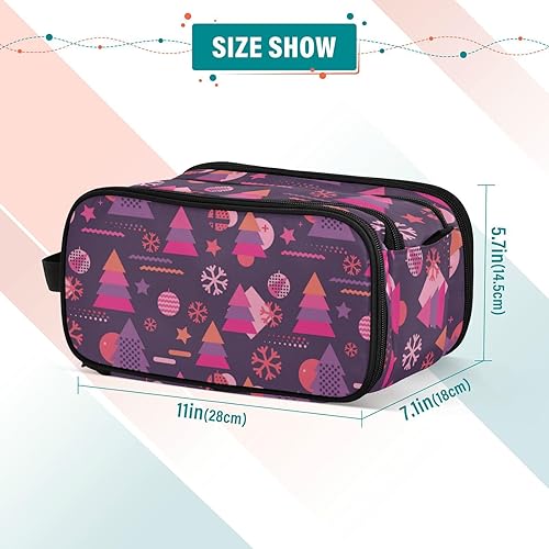 Miniatura 2 de Christmas Firtrees Makeup Bags Storage Case Cosmetic Makeup Bag for Travel Kit 11 x 7 Inches