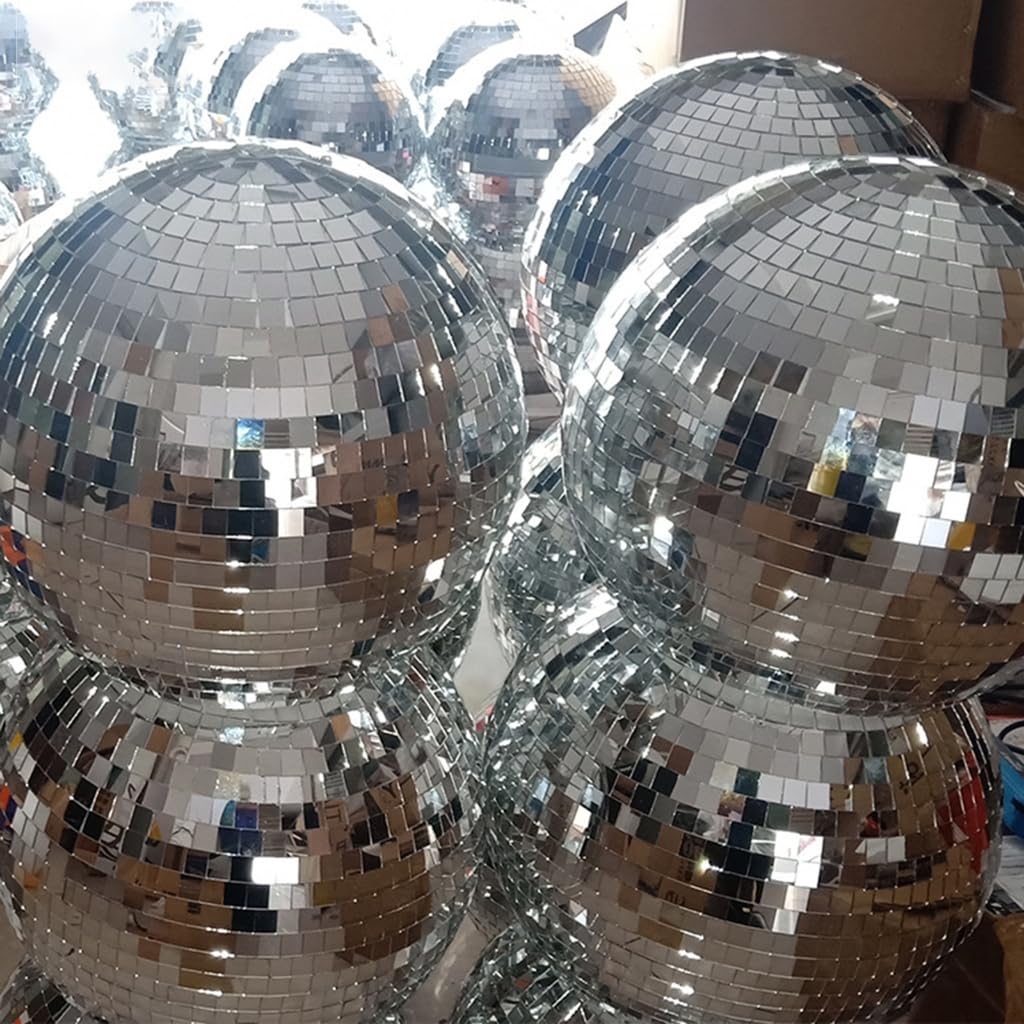 Casque de boule discothèque en verre réfléchissant pour fêtes de danse