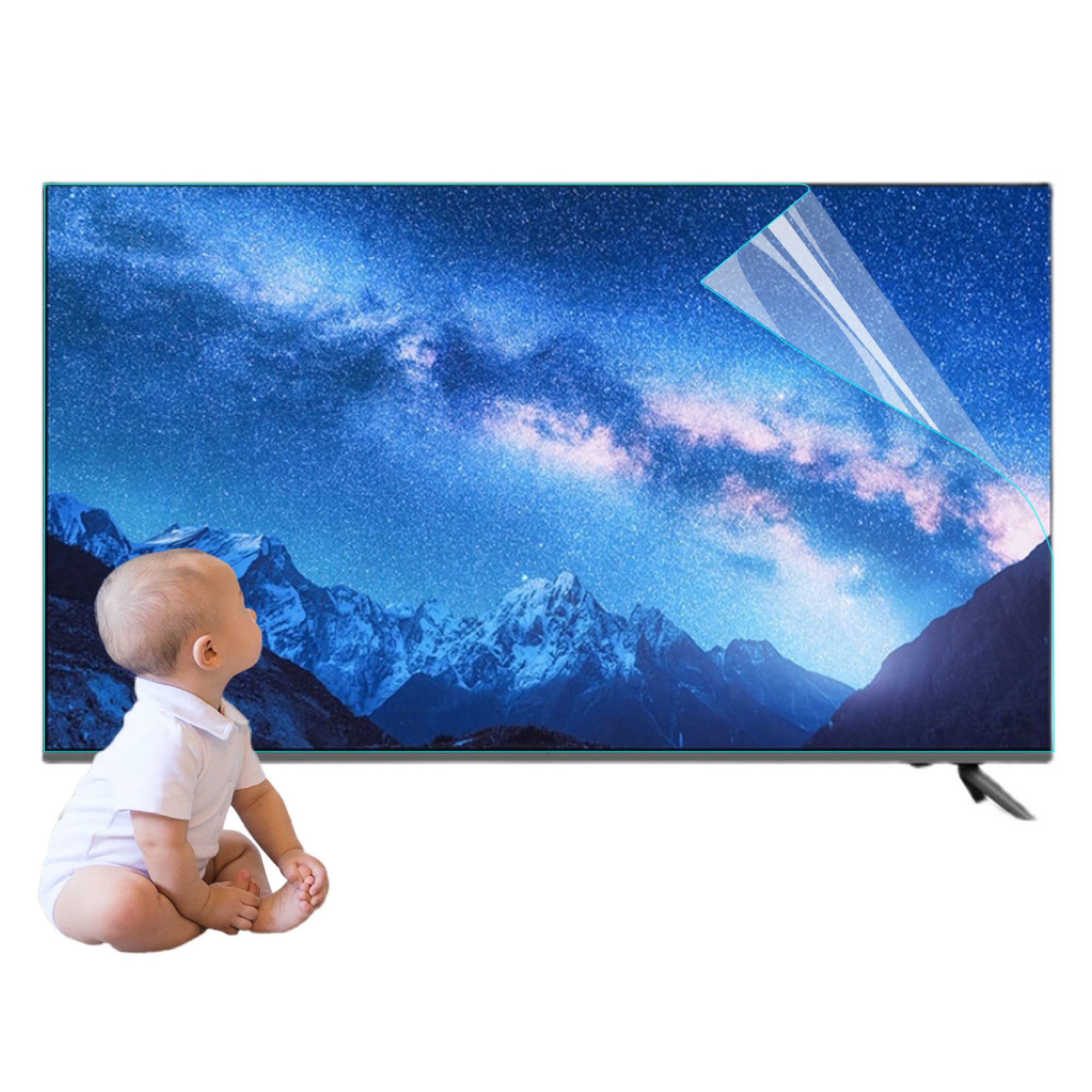 Protection écran TV anti-lumière bleue filtre LED 55in 1211x682mm