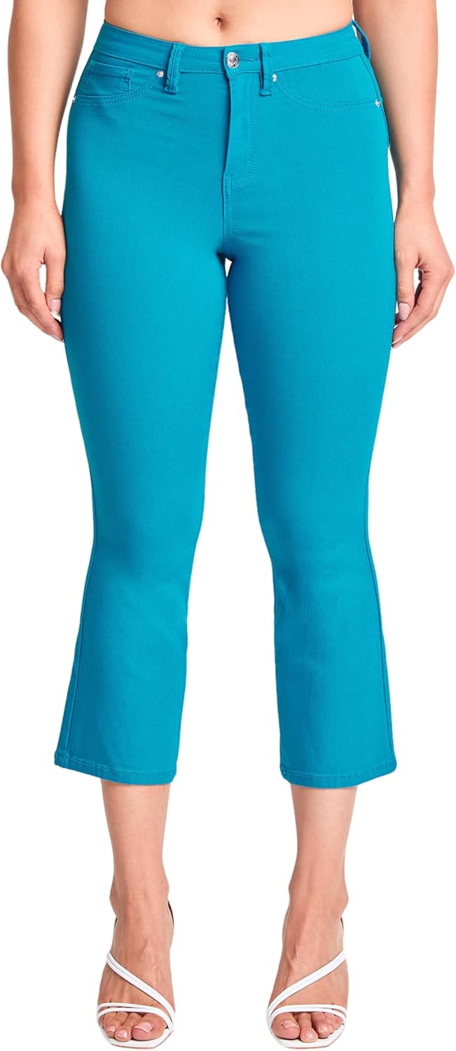 YMI Womens YMI Jeans Hyperstretch Cropped Mini Boot