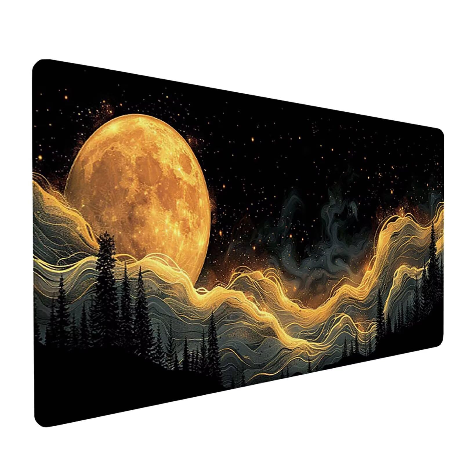 Podkładka pod mysz XXL 1600x800x3mm, czarna podkładka pod mysz do gier z antypoślizgową gumową powierzchnią, poprawia precyzję i szybkość, komputer dla gracza i akcesoria biurowe, prezent dla