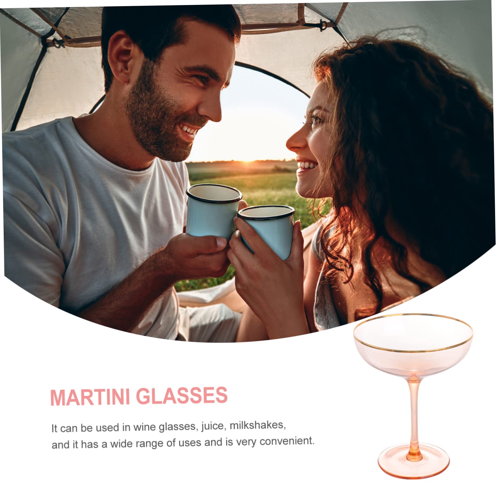 AUTSUPPL Cocktail Tumbler Pink Barware Shot Glasses Party Drinking Cup Creative Cocktail Glass