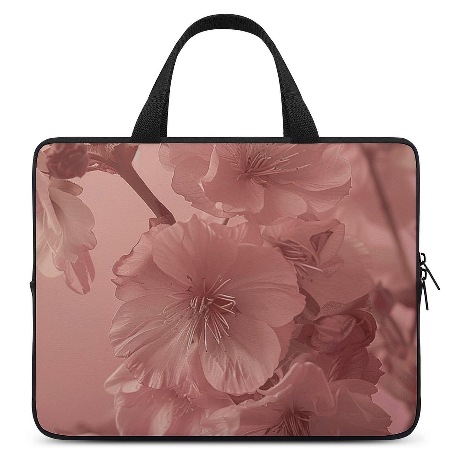 Sac ordinateur portable 12 pouces fleurs de pêche floral - 6