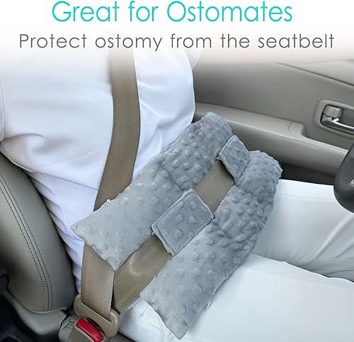 Miniatura 4 de Funda para cinturón de seguridad de ostomía, almohadilla para cinturón de seguridad, funda para bolsa de ostomía, suministros de ostomía, almohada