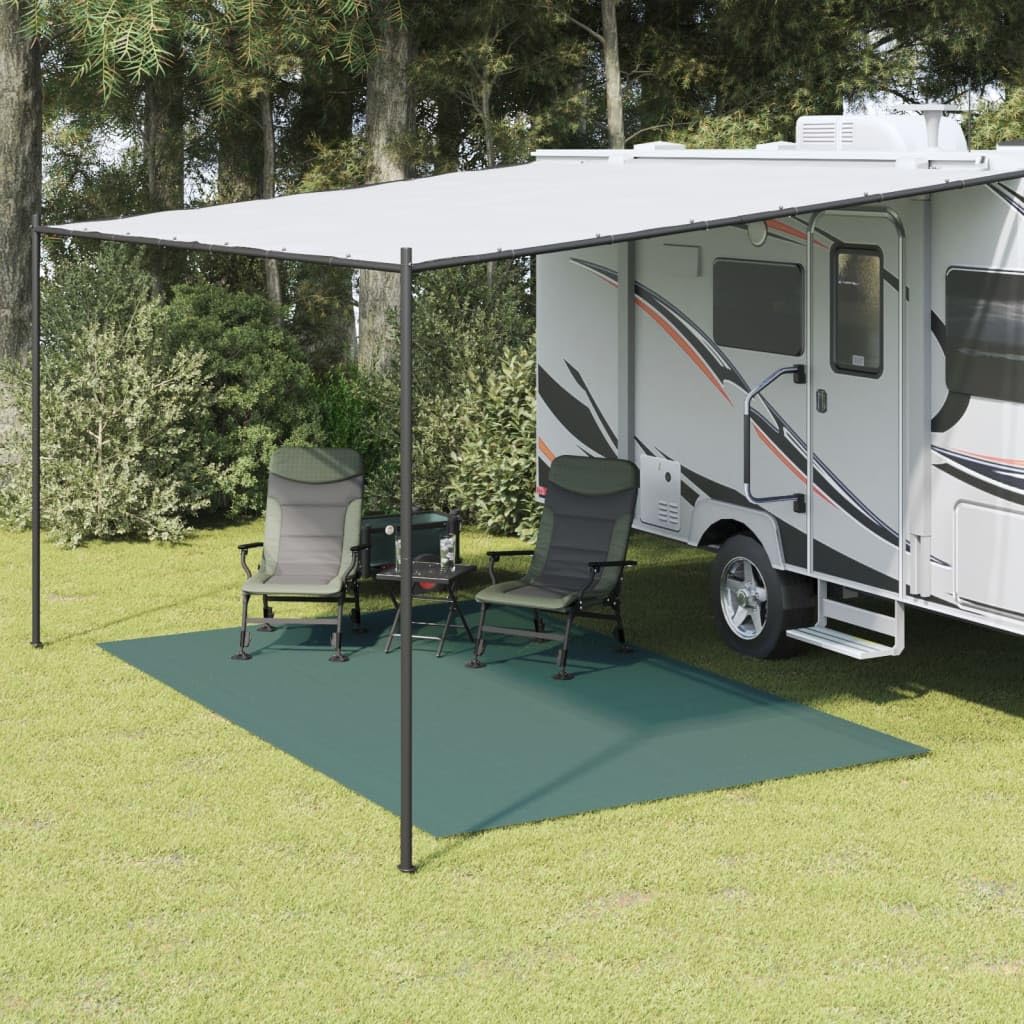 Tappeto da Campeggio Verde 4x2,5 m,Tappeto per Tende da Sole, Tappeto da Campeggio di Alta qualità, Traspirante, Antiscivolo, Tappetino da Campeggio per Esterni