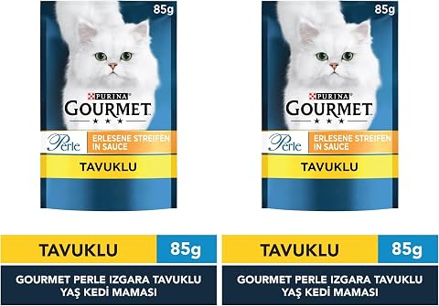 Gourmet Perle Izgara Sığır Etli Tam Yaş Kedi Maması 85 g 2li paket