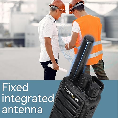 Miniatura 8 de Retevis NR10 Noise Cancelling Two Way Radios(10 Pack),with Shoulder Mic(4 Pack),Portable FRS Two-Way Radios,with 6 Way Multi Gang Charger,VOX