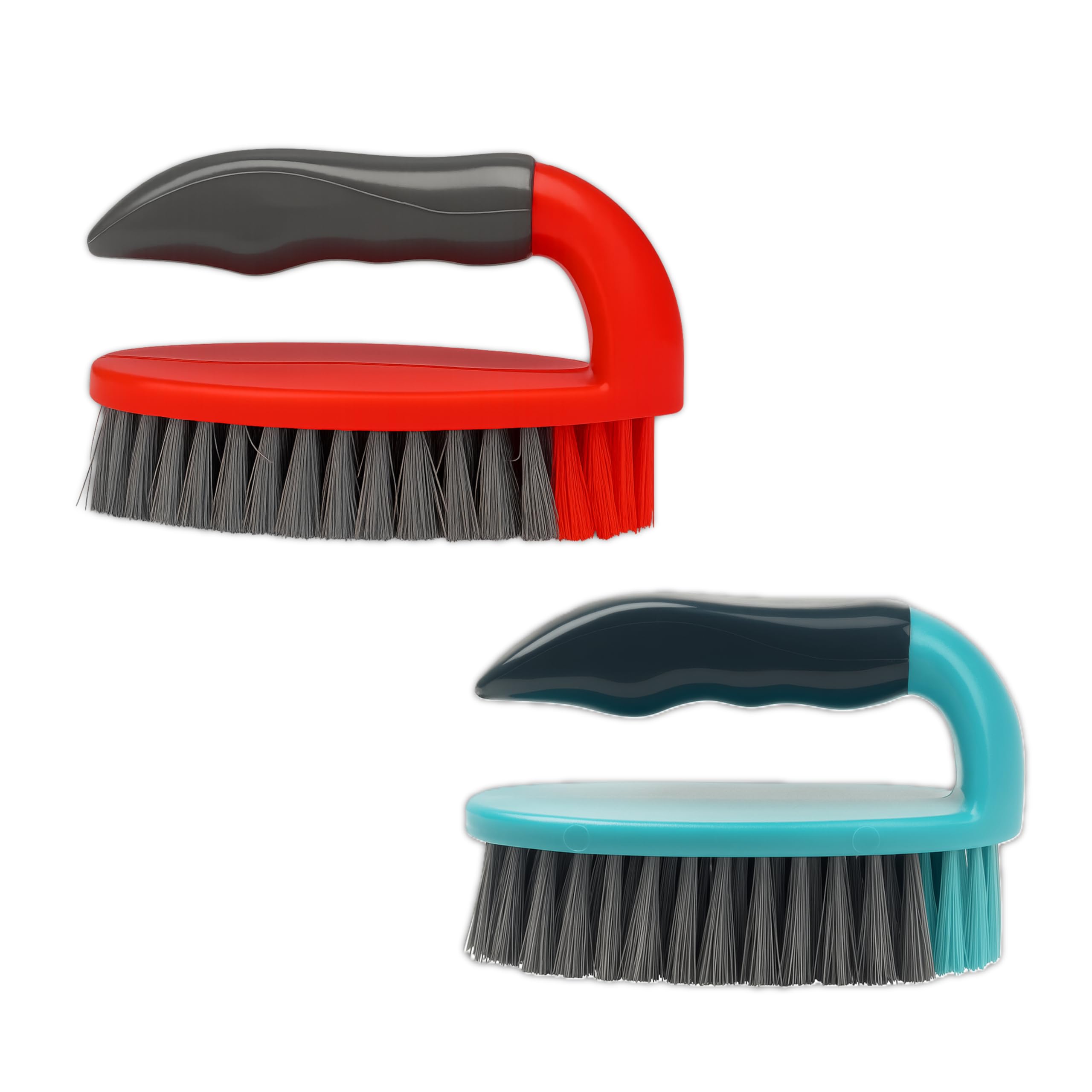 Cloth Cleaning Brush, Heavy-Duty Laundry Scrub Brush with Strong Grip Handle, Pack of 2-image-28