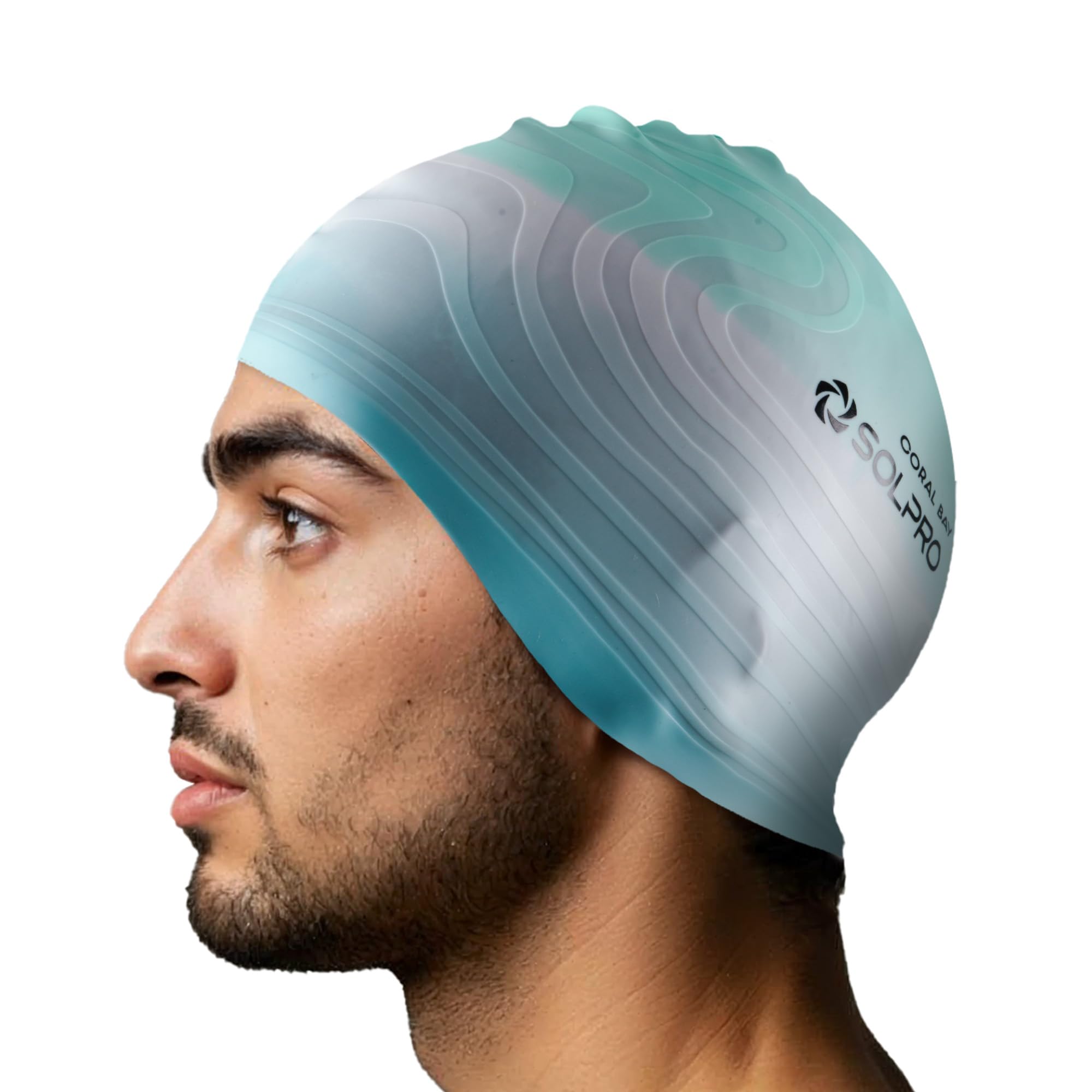 Solpro Coral Bay Unisex Swimming Cap|for Men,Women,Boys,Girls,Athletes,Swimmers|for Training,Competition in Swimming Pool,Water Sport,Beach,Water Park & Activties|One Size Fits All