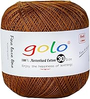 Vista 134 de Golo - Hilo de ganchillo tamaño 30, hilo de colores para hacer encaje 310