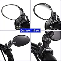 Vista 6 de Espejo universal de bicicleta Espejo retrovisor para manillar Espejo retrovisor rotación de 360 ° Espejo de barra de mango ajustable para bicicleta