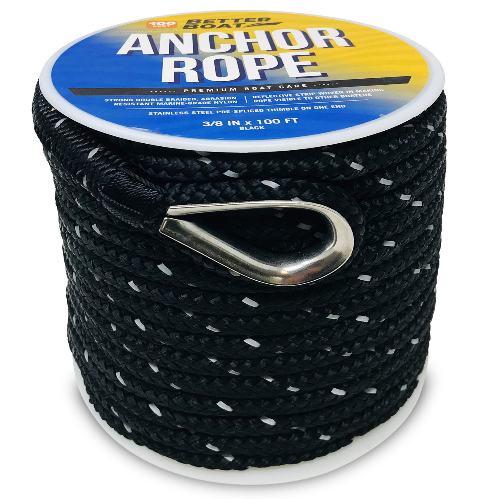 Buy Premium Boat Anchor Rope 100 Ft Double Braided Boat Anchor Line