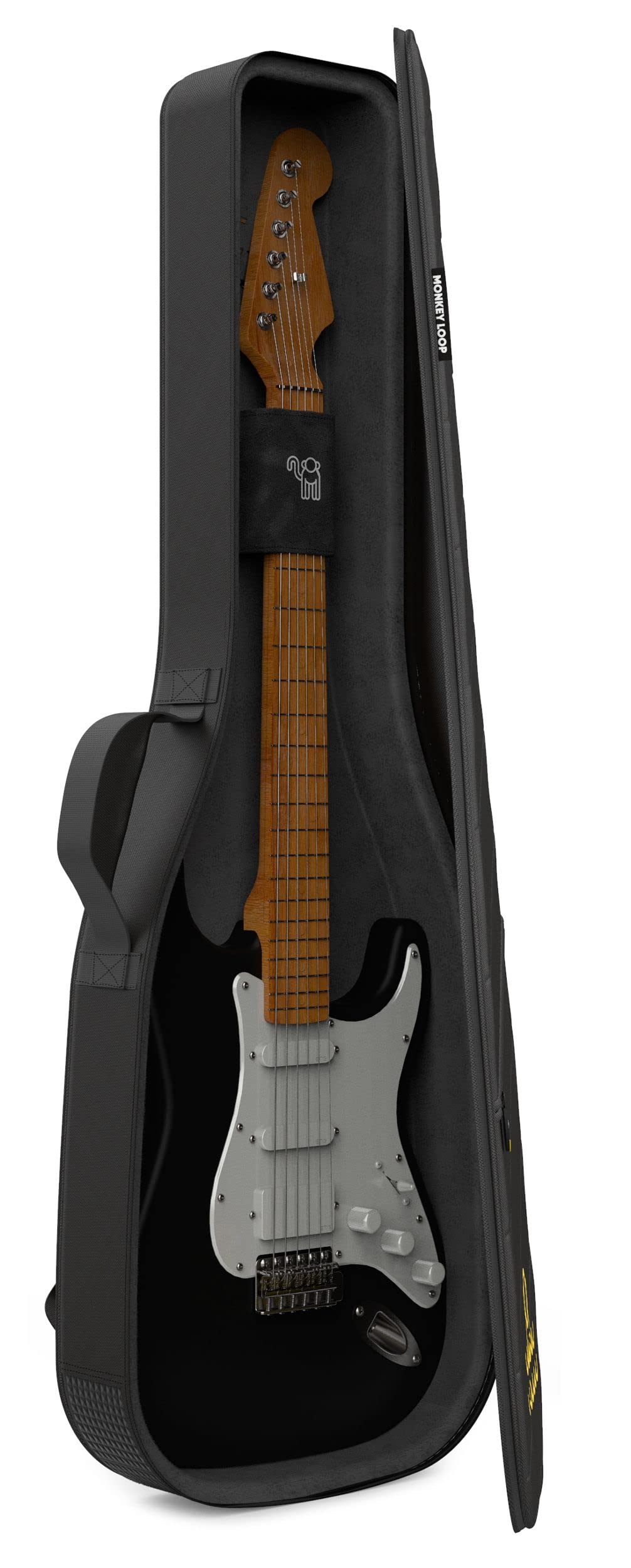 Monkey Loop Touring Electric - Borsa per Chitarra con Imbottitura da 23 mm - Borsa Semirigida per Chitarra Elettrica - Tasca Esterna per Accessori - Cinghie Regolabili - Resistente all´Acqua