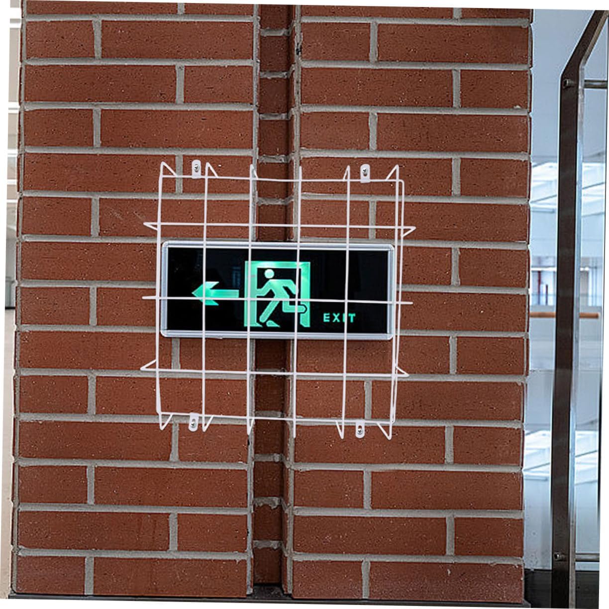 ARTIBETTER 2pcs Emergency Light Protective Cover Wire Cage Exit Sign Damage Stopper Safety Guard for Ceiling Lights