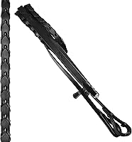 Vista 3 de Exion Hunter - Brida inglesa con riegas con cordones, brida inglesa cosida de lujo Brida de cuero de primera calidad con herrajes de acero