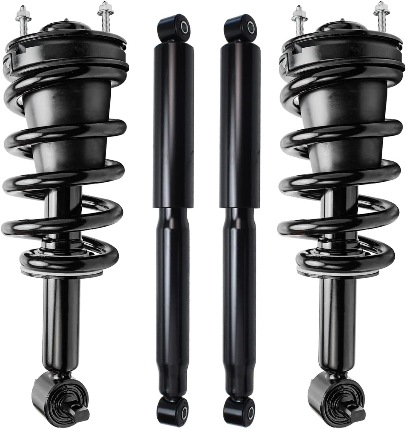 Struts Shock Kit for Chevy GMC Suburban Yukon XL 1500 Tahoe Avalanche Escalade ESV EXT [w/o Electronic Suspension] 2 Front Struts 2 Rear Shock Absorbers Replacement Ready Strut