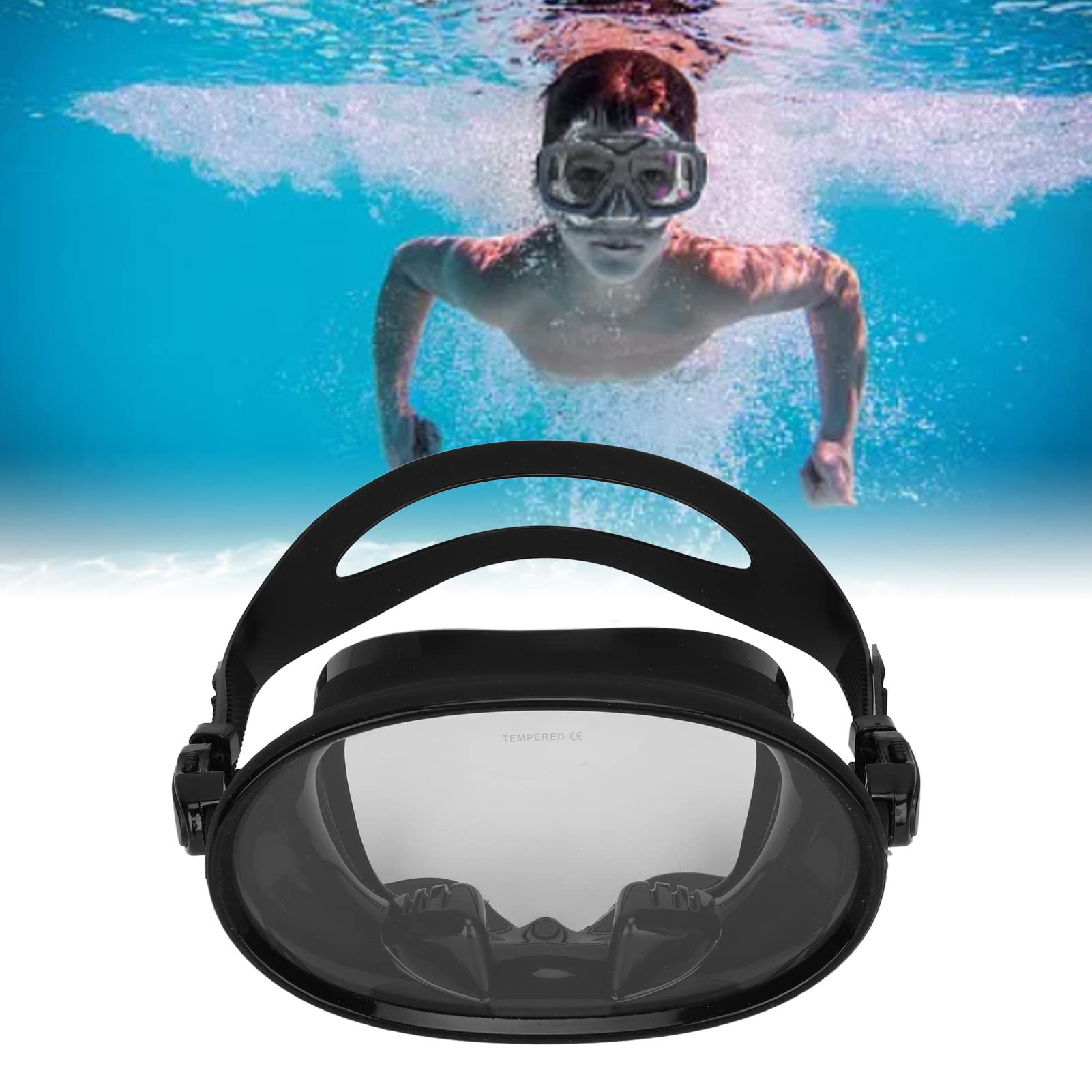 Maschera subacquea Occhialini da snorkeling Attrezzatura per nuoto subacqueo Occhiali temperati antiappannamento Attrezzatura professionale per immersioni Forniture
