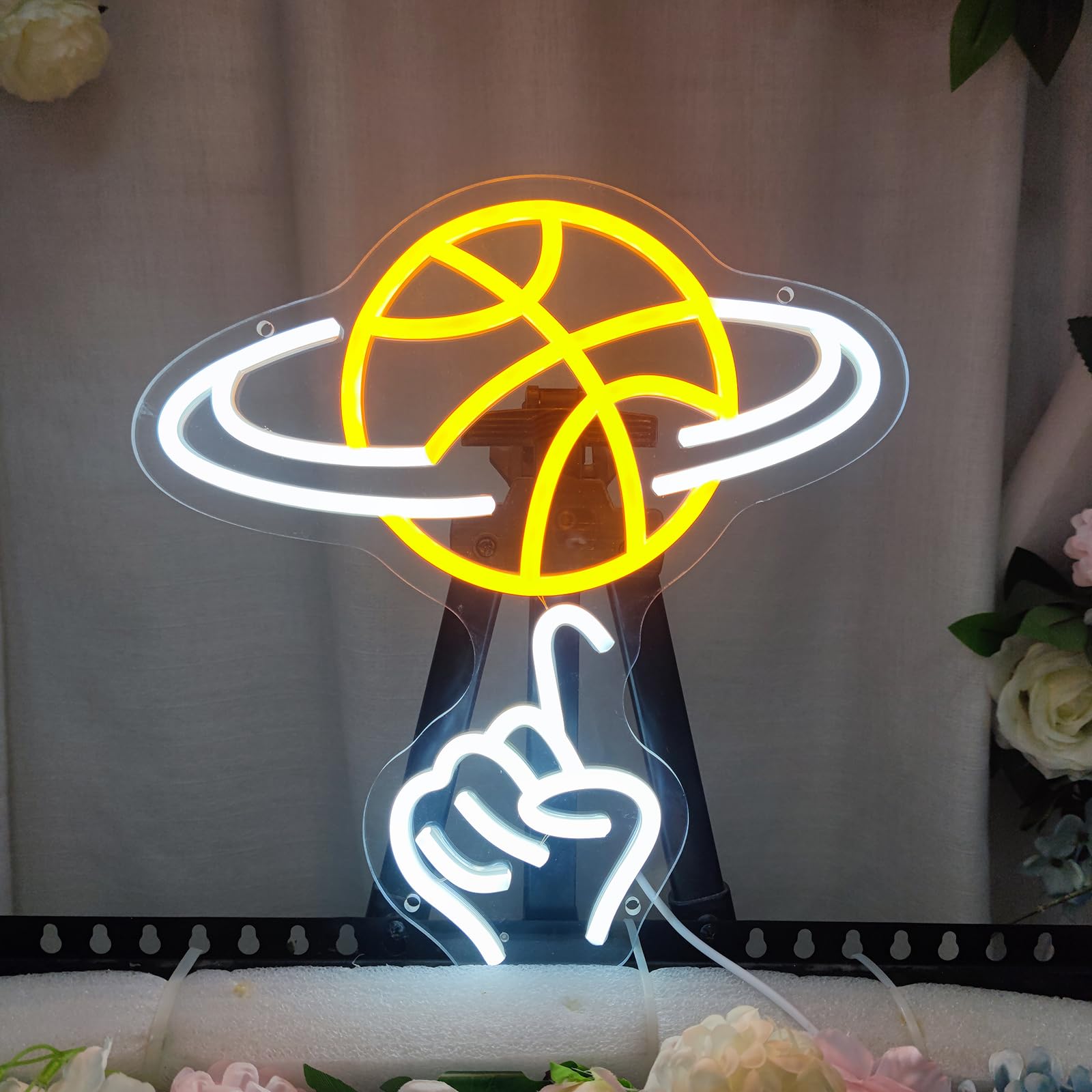 ネオンサイン　バスケットボール　オーダーメイド Amazon.co.jp: バスケットボール ネオンサイン バスケットボール LED