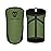 Knee Sleeves (Pair w/ Bag) - Knee Compression Sleeve Support for Squats, Weightlifting, and Powerlifting - Gymreapers 7MM Neoprene Sleeves - 1 Year Warranty (Military Green/Black, Small)