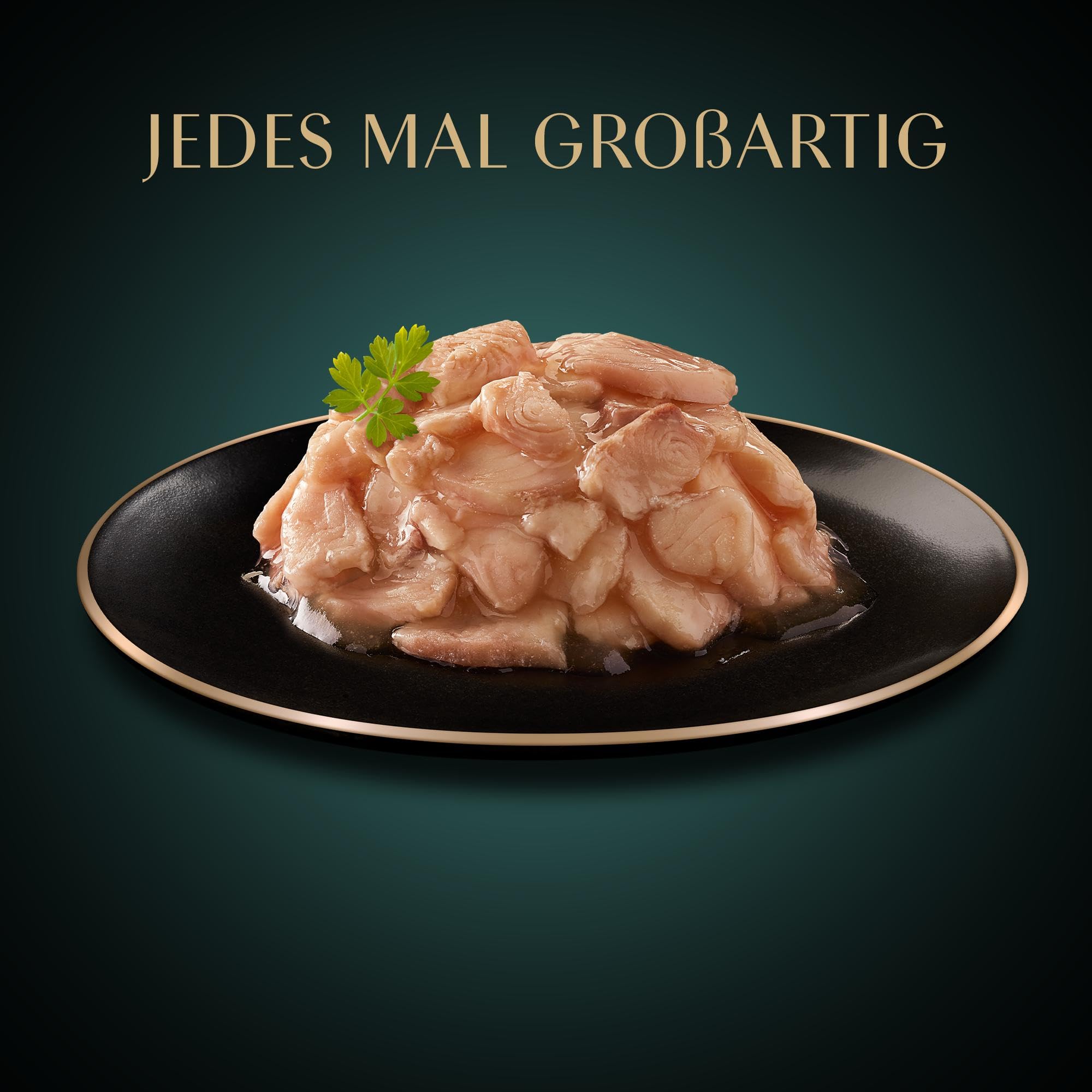 Sheba Filets Adult Katzenfutter in Sauce mit Huhn, Meeresfisch & Garnele, Lachs & Thunfisch 36 x 60 g Schale