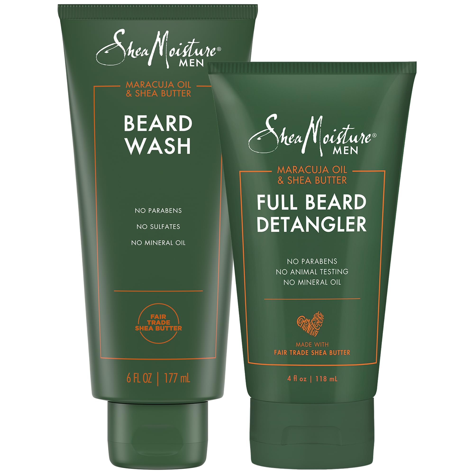 SheaMoisture Beard Wash & Full Beard Detangler, Self-Care Gifts for Men