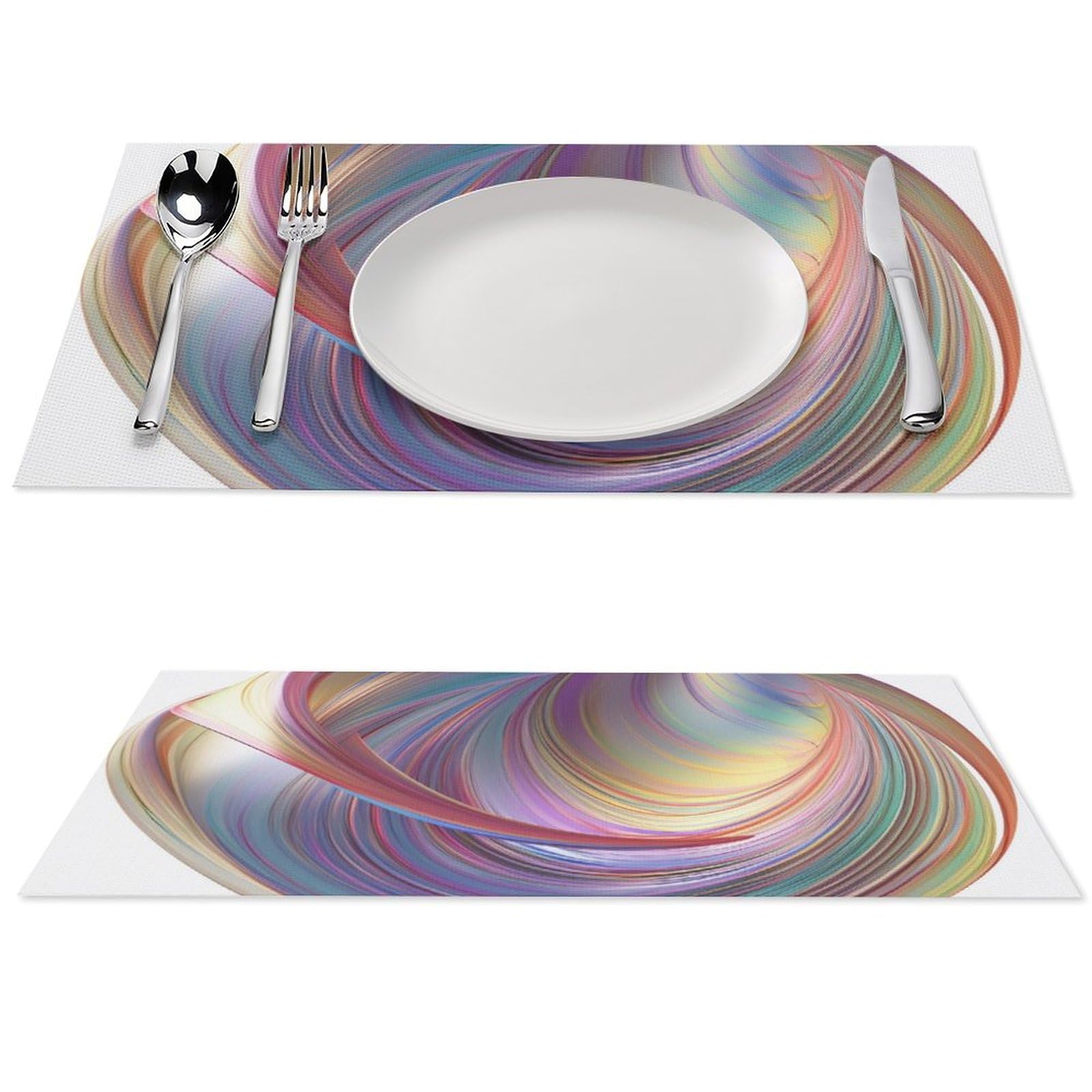 Set de table PVC résistant à la chaleur lot de 6 tapis de table antidérapants lavables